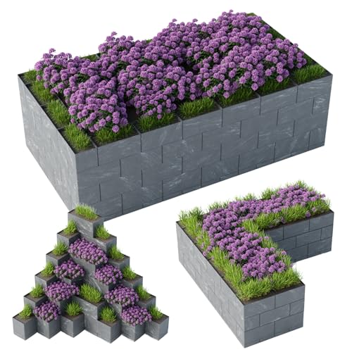 Kreatives Hochbeet für Hobbygärtner – Innovativer Baukasten für individuelle Gestaltung – Ideal für Familien und Gartenliebhaber – Nachhaltig, langlebig, 20 Jahre Garantie – Flexi Element Hochbeet 150 x 100 x 39 cm