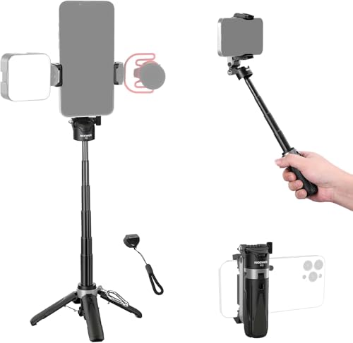 Perfekte Selfies garantiert – NEEWER Selfie Stick: leicht, faltbar, mit Bluetooth Fernauslöser und 360° Telefonhalterung für iPhone. Ideal für YouTube, TikTok, Vlogs und Live Streaming. Hol es dir jetzt!