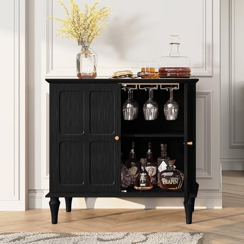 Stilvoller Barschrank – Perfekt für Weinliebhaber – Elegantes Design aus Holz – Ideales Möbelstück für Bar, Küche, Esszimmer oder Wohnzimmer – Verleihen Sie Ihrem Zuhause das gewisse Extra.