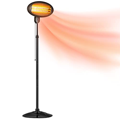 Genießen Sie die Wärme im Freien – Zuverlässiger DONYER POWER 2KW Elektrischer Quarz-Garten-Terrassenheizer | Wasserdicht | Ideal für Gartenpartys und gemütliche Abende auf der Terrasse.