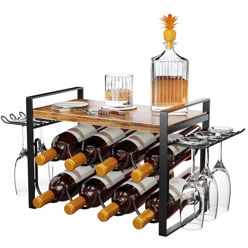 Platzsparendes Weinregal – Organisiere deine Lieblingsweine stilvoll – Perfekt für kleine Räume und Arbeitsplatten – Ein Muss für Weinliebhaber und Hobby-Sommeliers – Optimiere deine Küche jetzt!