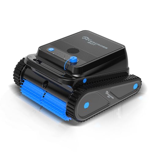 Sauberkeit garantiert – Poolroboter für Boden und Wandreinigung | Kabelloser Poolsauger mit Wasserlinienreinigung | 120 Min Batterielaufzeit | Intelligente Navigation | Perfekt für Poolbesitzer