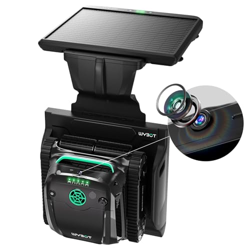 Effizienter Solar Vision Pool-Staubsaugerroboter – KI-Kamera für präzise Reinigung – Für eingebaute Pools – Automatische Rückkehr und Ladung – Verbesserte planmäßige Reinigung – Ideal für Poolbesitzer