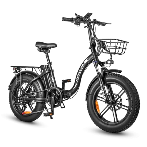 Klappbares Elektrofahrrad – Kompakt und leistungsstark – Perfekt für Pendler und Stadtfahrten – 20 Zoll, 48 V 18Ah Lithium Akku, 250W Motor, Fettreifen – Ideales Pedelec für Erwachsene.