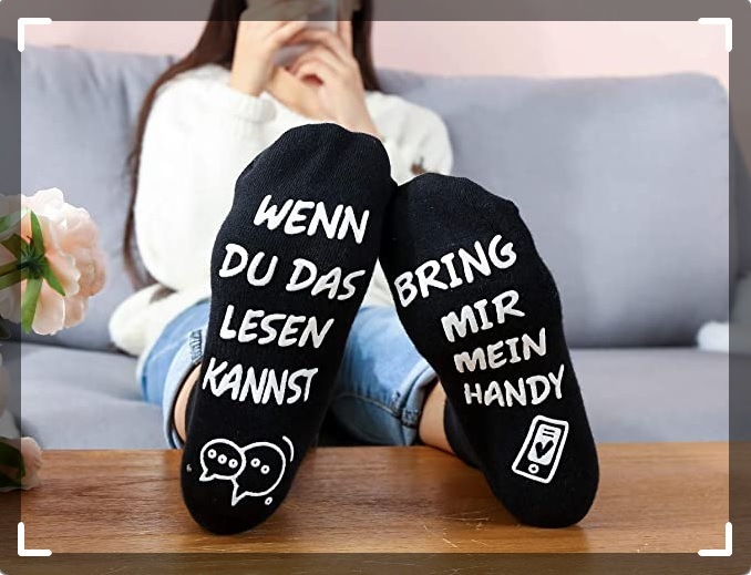 Handy Socken als Geschenke für Die Freundin oder Freund