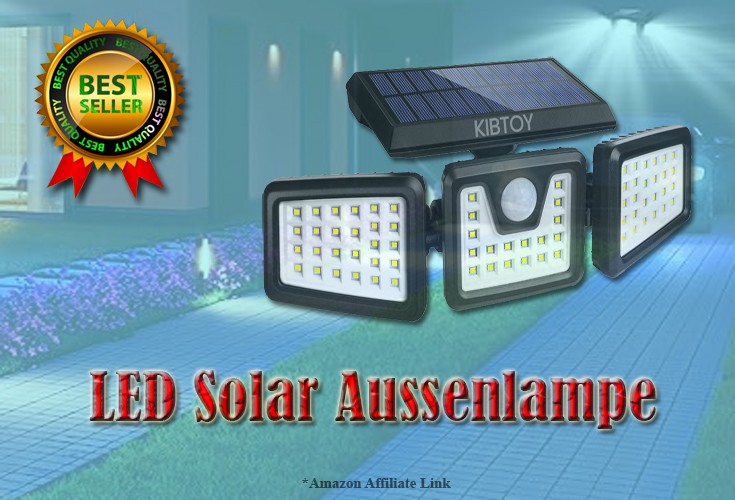Solar Außenlampen mit Bewegungsmelder