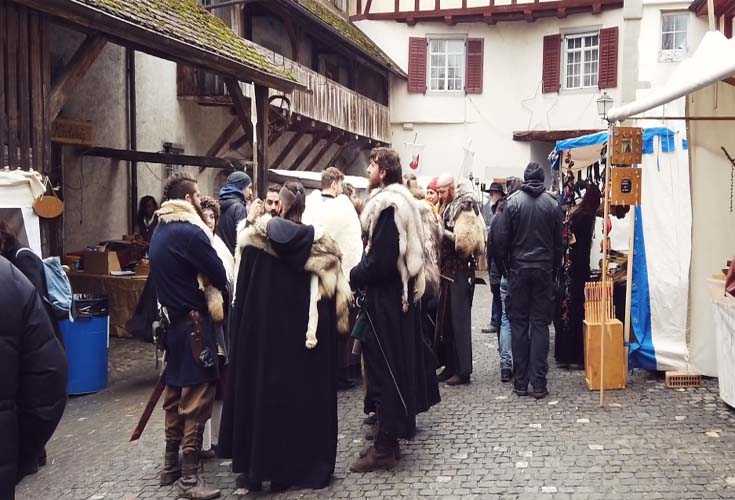 Mittelalterliche Weihnachtsmarkt von Stein am Rhein