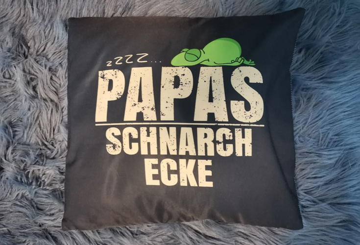 Papas Schnarch Kissen Geschenkidee für Ihren Vater