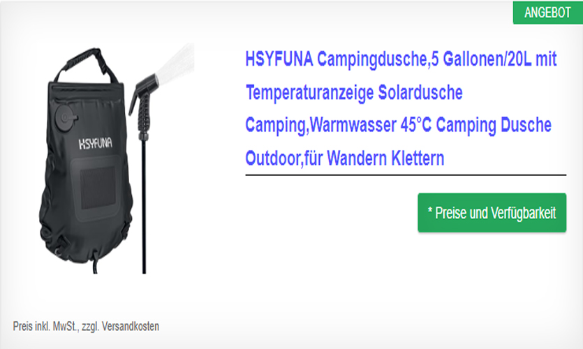 Campingdusche