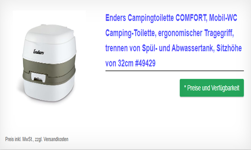 Enders Campingtoilette COMFORT