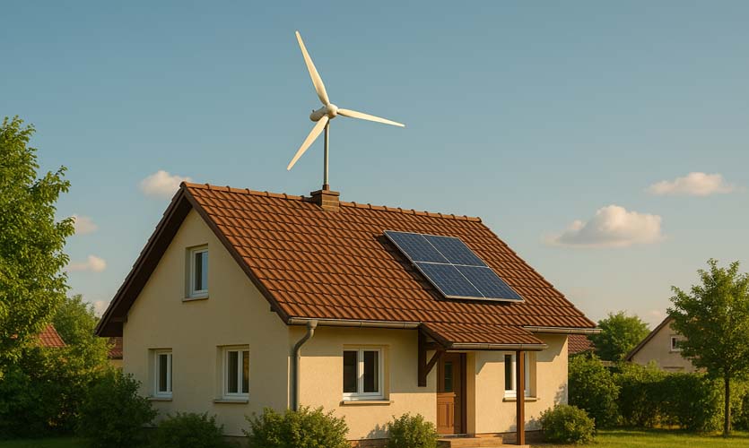 Windkraftanlagen für Einfamilienhäuser