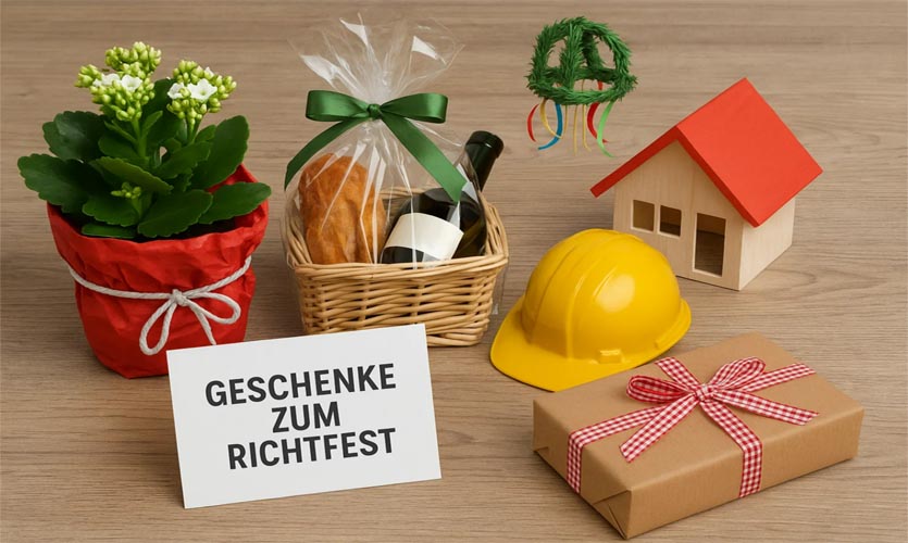 Geschenke zum Richtfest